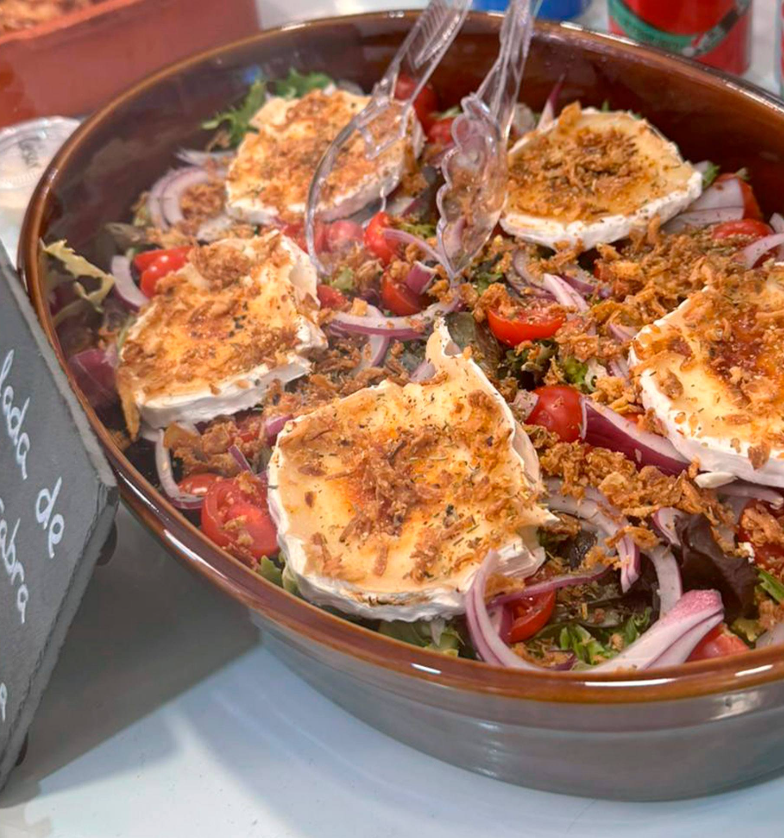 Ensalada con queso de cabra